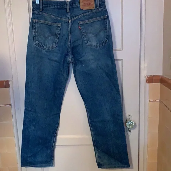 VINTAGE MEN’S LEVI STRAUSS 505 DENIM JEANS SZ 34/36 MEN BLUE 90’s Y2K